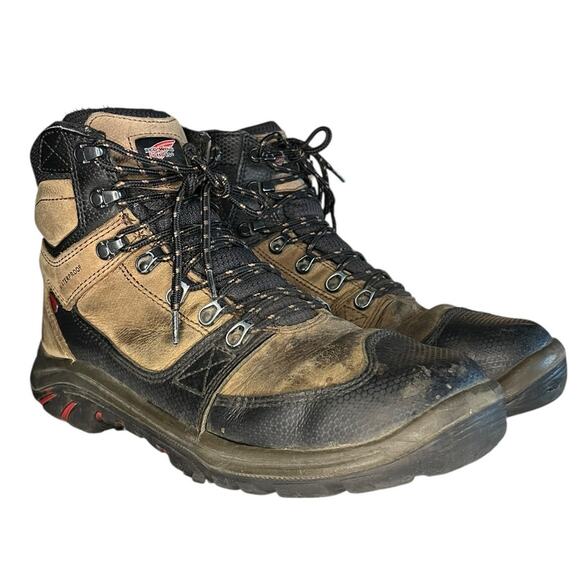 Men's Red Wing Tradesman ASTM F2892-18 Leather Lace-Up Work Boot Size 10.5 Brown - Picture 3 of 6